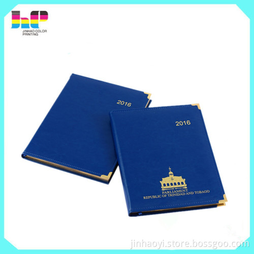 pocket book printing pu leather notebook
